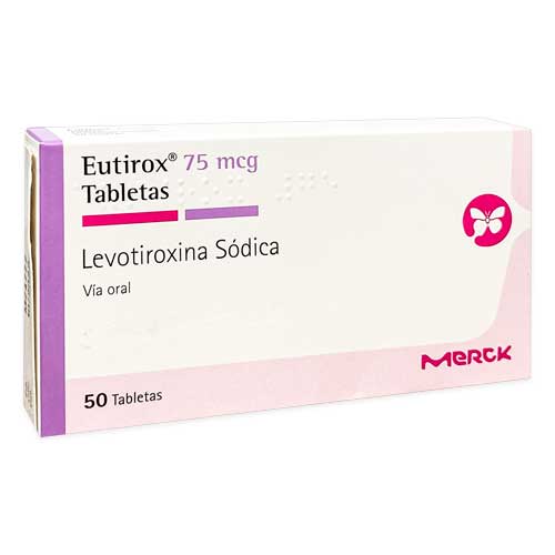 EUTIROX LEVOTIROXINA 75MCG TAB X 50